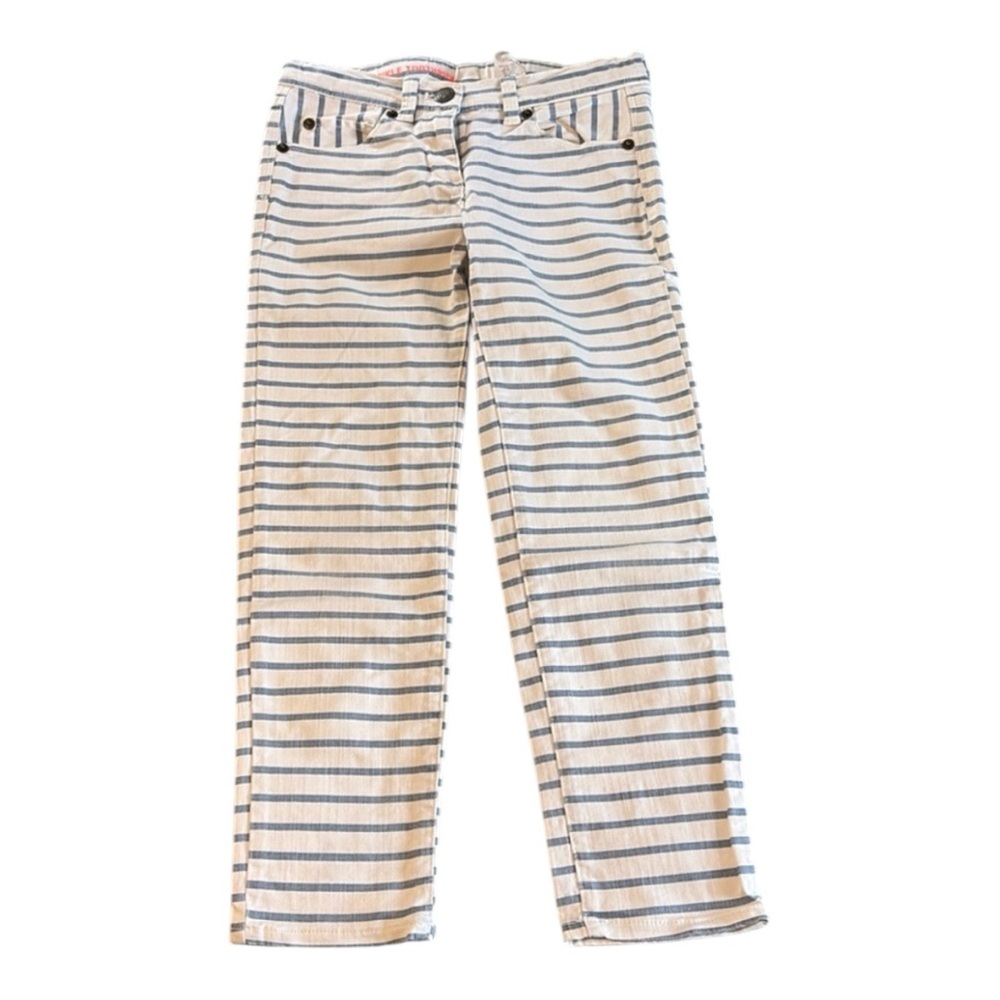 Crewcuts “Ankle Toothpick” Pants in Blue and White Stripes Size 8 Girls
